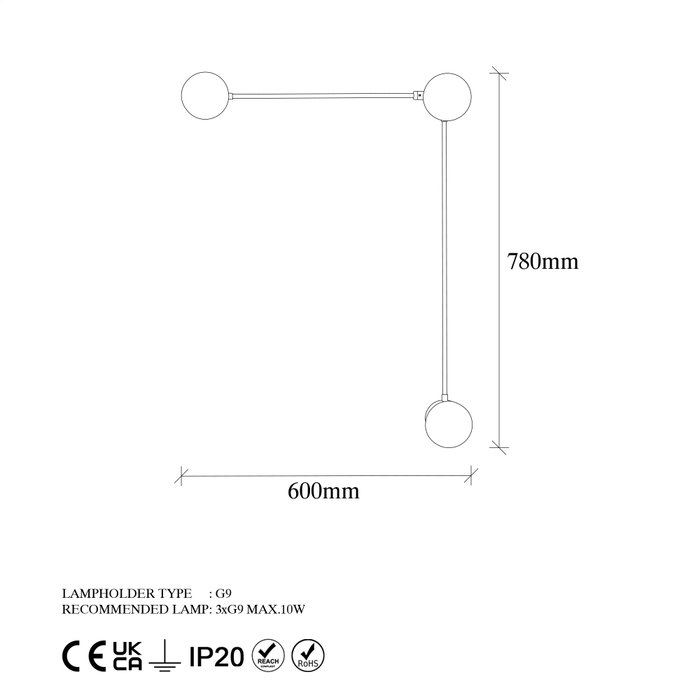 Opviq Domino - 11049 Lámpara de pared vintage cobre Opviq Domino - 11049 Lámpara de pared vintage cobre